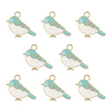 DZ0467-021: Zinc Charm 15x13mm Birdie 8PPK
