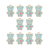 DZ0467-037: Zinc Charm 20x13mm Teddy Bear 10PPK