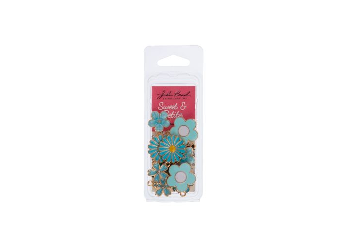 DZ0467-044: Sweet & PetiteCharm Set Light Blue Bouquet 12PPK