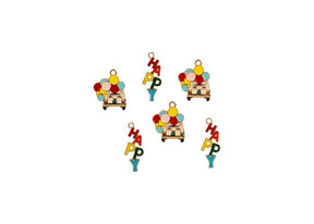 DZ0467-048: Sweet & PetiteCharm Set Happy Vibes 6PPK
