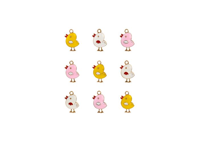 DZ0467-053: Sweet & PetiteCharm Set Little Chicks 9PPK