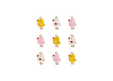 DZ0467-053: Sweet & PetiteCharm Set Little Chicks 9PPK