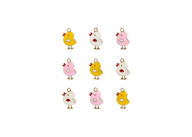DZ0467-053: Sweet & PetiteCharm Set Little Chicks 9PPK