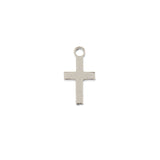 DZ0468-005: Steel Charm 5.3x10mm Cross SPL 10PPK