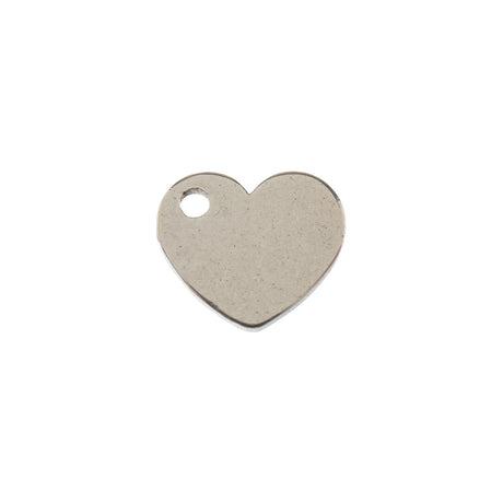 DZ0468-015: Steel Charm 9.0x9.1mm Heart SPL 10PPK