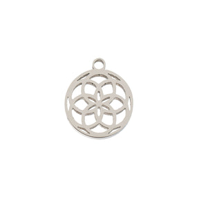DZ0468-035: Steel Charm 9.1x10.5mm Dreamcatcher SPL 10PPK