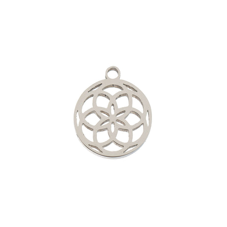 DZ0468-035: Steel Charm 9.1x10.5mm Dreamcatcher SPL 10PPK