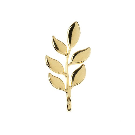  DZ1405-00: Beadwork Findings Gold Pendant Branch 11x24mm 6PPK