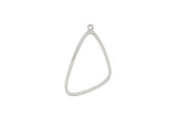 DZ1406-36: Beadwork Findings Silver Pendant Wing 22.5x40.5mm 4PPK
