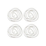  DZ1406-46: Beadwork Findings Silver Pendant Rose 32x30mm 4PPK