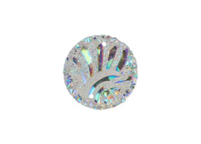 DZ8812-00: Sew-On Resin Sparkle Head Cub 25mm Crystal AB - 10PPK