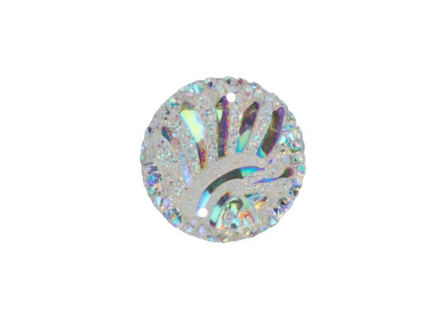 DZ8812-00: Sew-On Resin Sparkle Head Cub 25mm Crystal AB - 10PPK