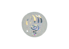 DZ8813-00: Sew-On Resin Sparkle Bear Paw 25mm Crystal AB - 10PPK