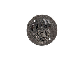DZ8813-09: Sew-On Resin Sparkle Bear Paw 25mm Gunmetal - 10PPK