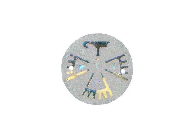 DZ8815-00: Sew-On Resin Sparkle Eagle 25mm Crystal AB - 10PPK