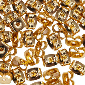 FI20-2G: Earring Back Earring Clutch Gold NF - 50PR