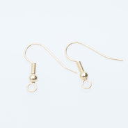 FI54-GP: Ear Wire French Style Gold 25 Pairs