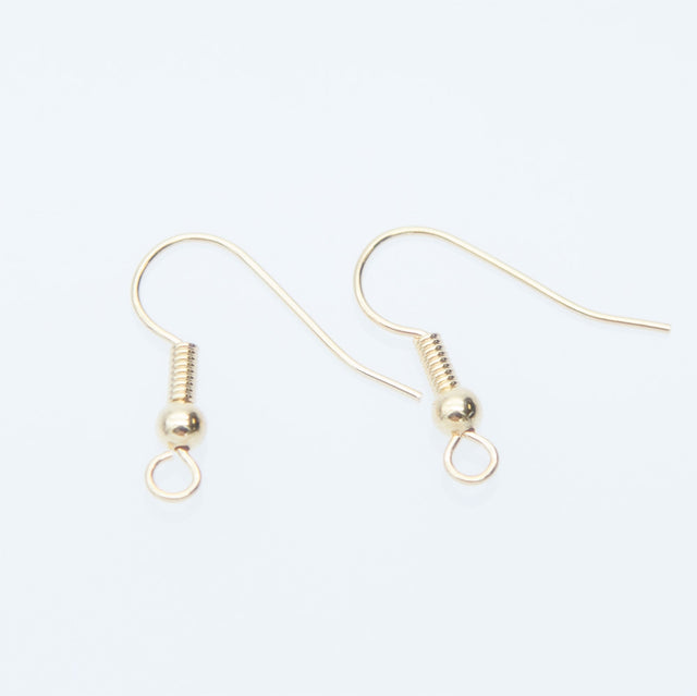 FI54-GP: Ear Wire French Style Gold 25 Pairs