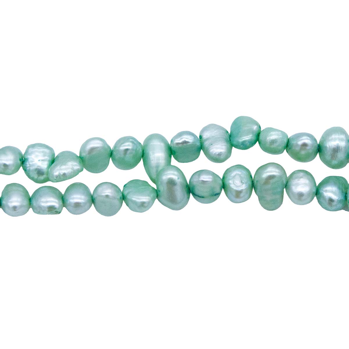 FP3000-81: Mint Green Freshwater Pearl Strands