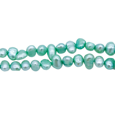 FP3000-81: Mint Green Freshwater Pearl Strands