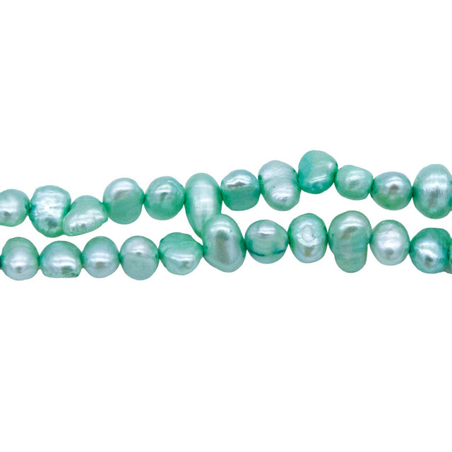 FP3000-81: Mint Green Freshwater Pearl Strands