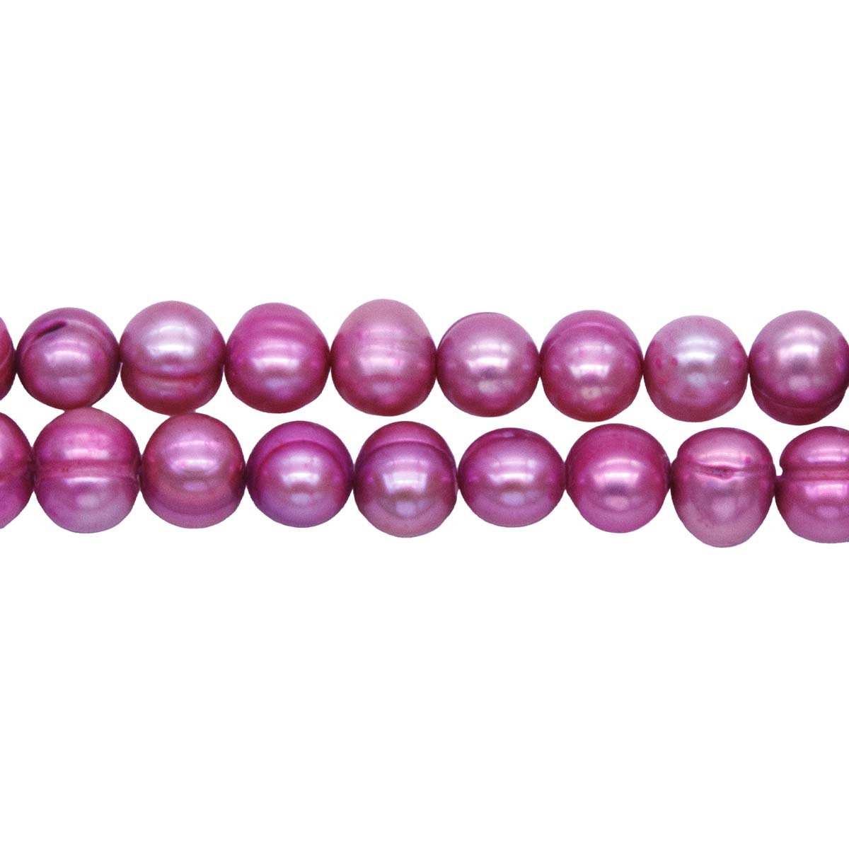 FP3000-94: Fuchsia Pink Freshwater Pearl Strands