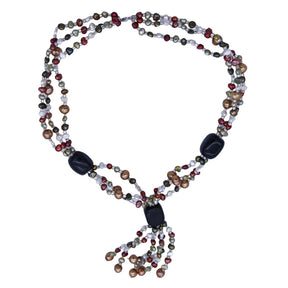 FPN2195-03: Pearl Necklace Dyed 7-6mm 30" No Clasp