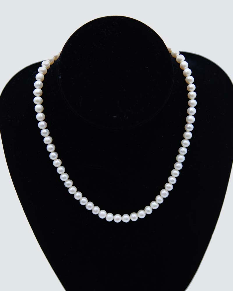FPN2495-2: Pearl Necklace Potato 14-15"