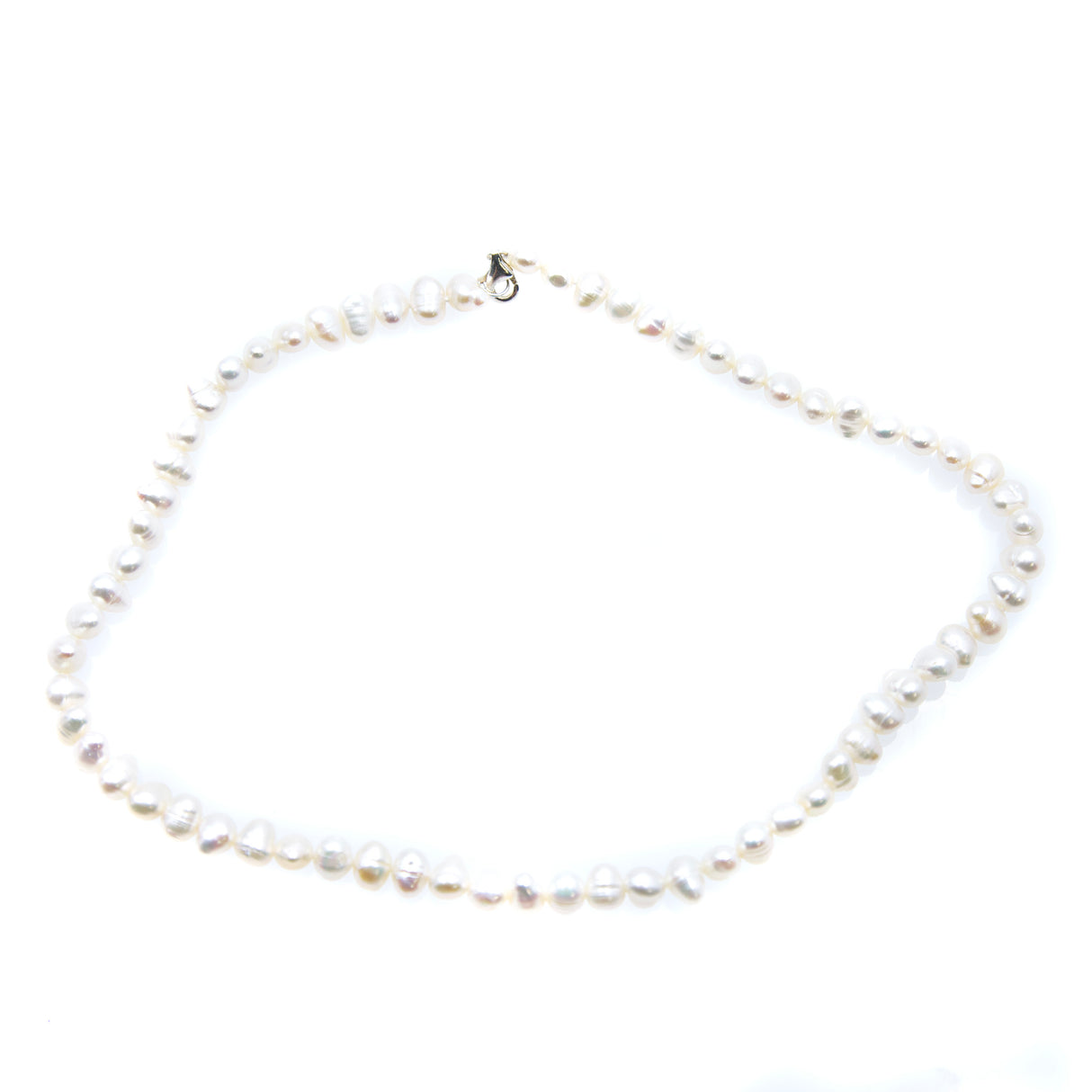 FPN2695-1: Pearl Necklace Flat Back 18-20 Inch