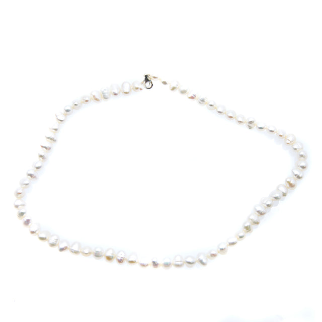 FPN2695-1: Pearl Necklace Flat Back 18-20 Inch