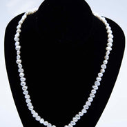 FPN2695-2: Pearl Necklace Flat Back 23-24 Inch