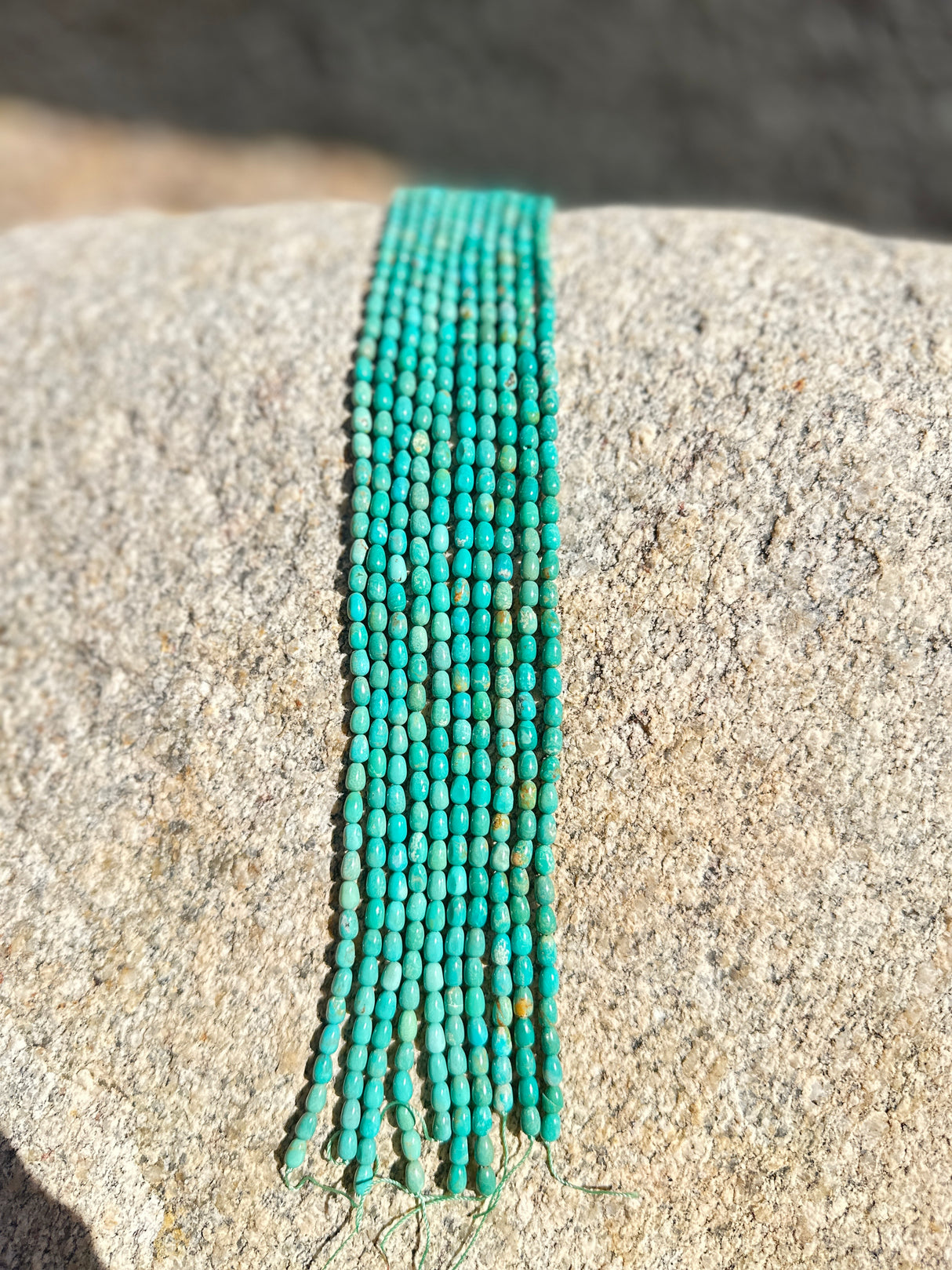 31ST413: Turquoise Rice Barrel 4x6mm A Grade