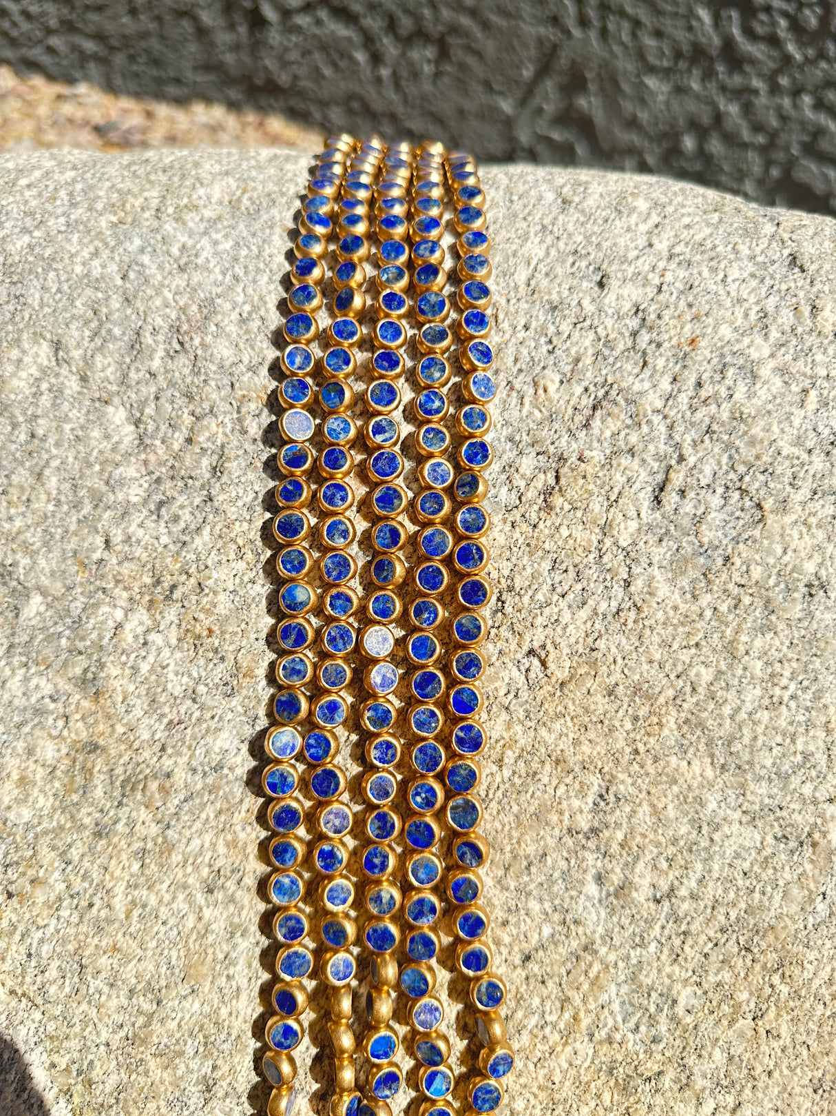 8ST409-C: Lapis Copper Edge Disc 8mm