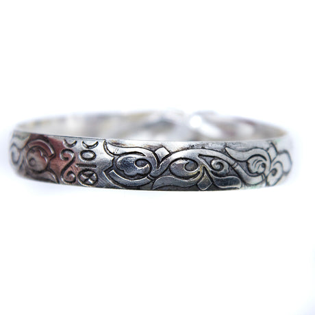 ME1-15: Metal Bracelet Vine Design Silver - 1PC