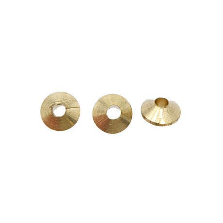 ME17-RB: India Metal Saucer Brass 6mm-72PC