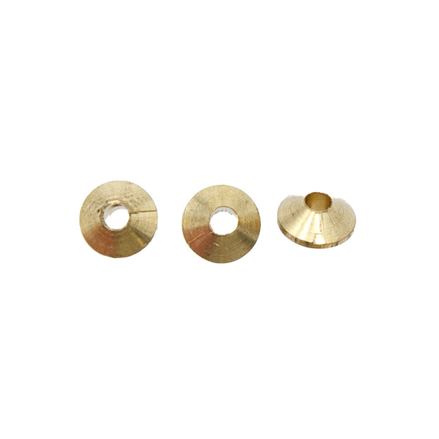 ME17-RB: India Metal Saucer Brass 6mm-72PC