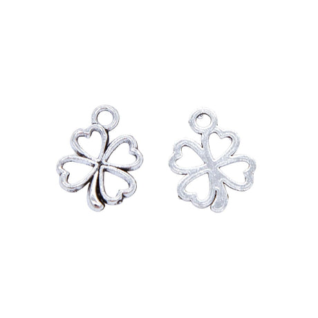 ME5003-S: Four Leaf Clover Pendant Silver 17x14 mm 5pc