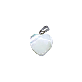 MP423: Mother Of Pearl Heart Charm 15mm