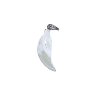 MP466: MOP Feather Charm 8x27mm - 1EA