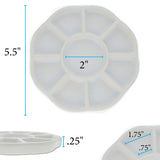 MS59: Ceramic Bead Tray 8 Section 5.5inch 1EA