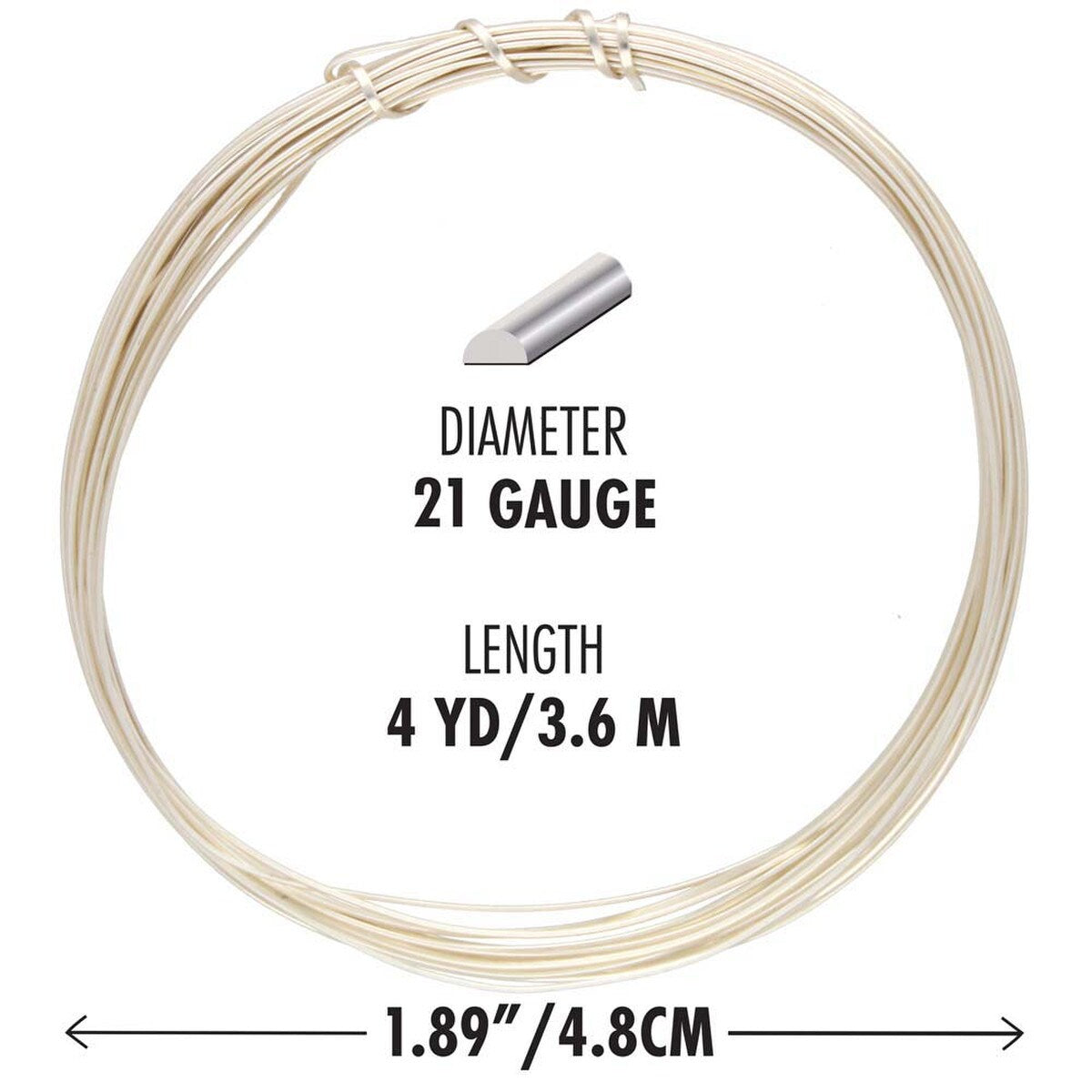 NTW21HR-SL: TARN RESIST MEDIUM TMPR 21G Half Round SPL 4YD