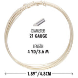 NTW21HR-SL: TARN RESIST MEDIUM TMPR 21G Half Round SPL 4YD