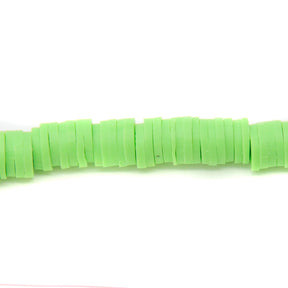 PC982-6: Polymer Clay Heishi Lime 6mm