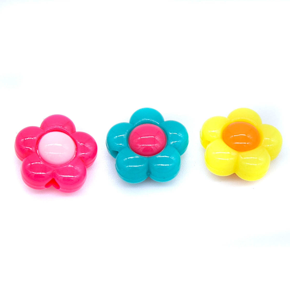 PL201-1: Acrylic Flower Bead 16mm 20 Pc