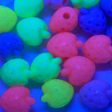 PL205-STW: Acrylic Strawberry Bead Mix 13x16mm 24-25pc