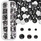 RH525-109FX: China FlatBack Rhinestone Mix Jet 1500PPK