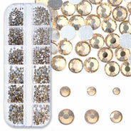 RH525-231FX: China FlatBack Rhinestone Mix Lt. Peach 1500PPK