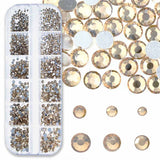 RH525-231FX: China FlatBack Rhinestone Mix Lt. Peach 1500PPK