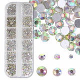 RH525-512FX: China FlatBack Rhinestone Mix Crystal AB 1500PPK