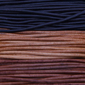 RLC00802-22: Round Lace Combo Ebony/Cedar/Mhg 2mm 8yds
